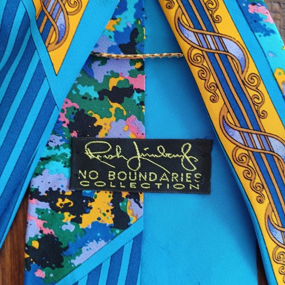 Rush Limbaugh No Boundaries Striped Design Tie - Picture 4 of 4